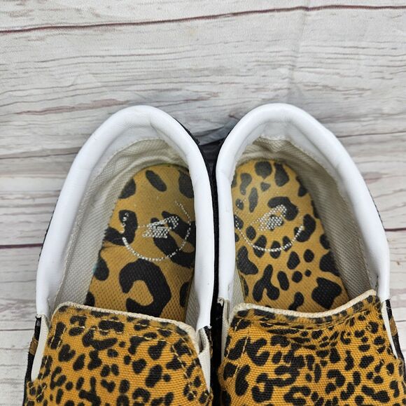 Nike Womens Size 7.5 Court Legacy Slip-On Shoes Leopard Cheetah Print DJ5938-001 - Picture 3 of 8